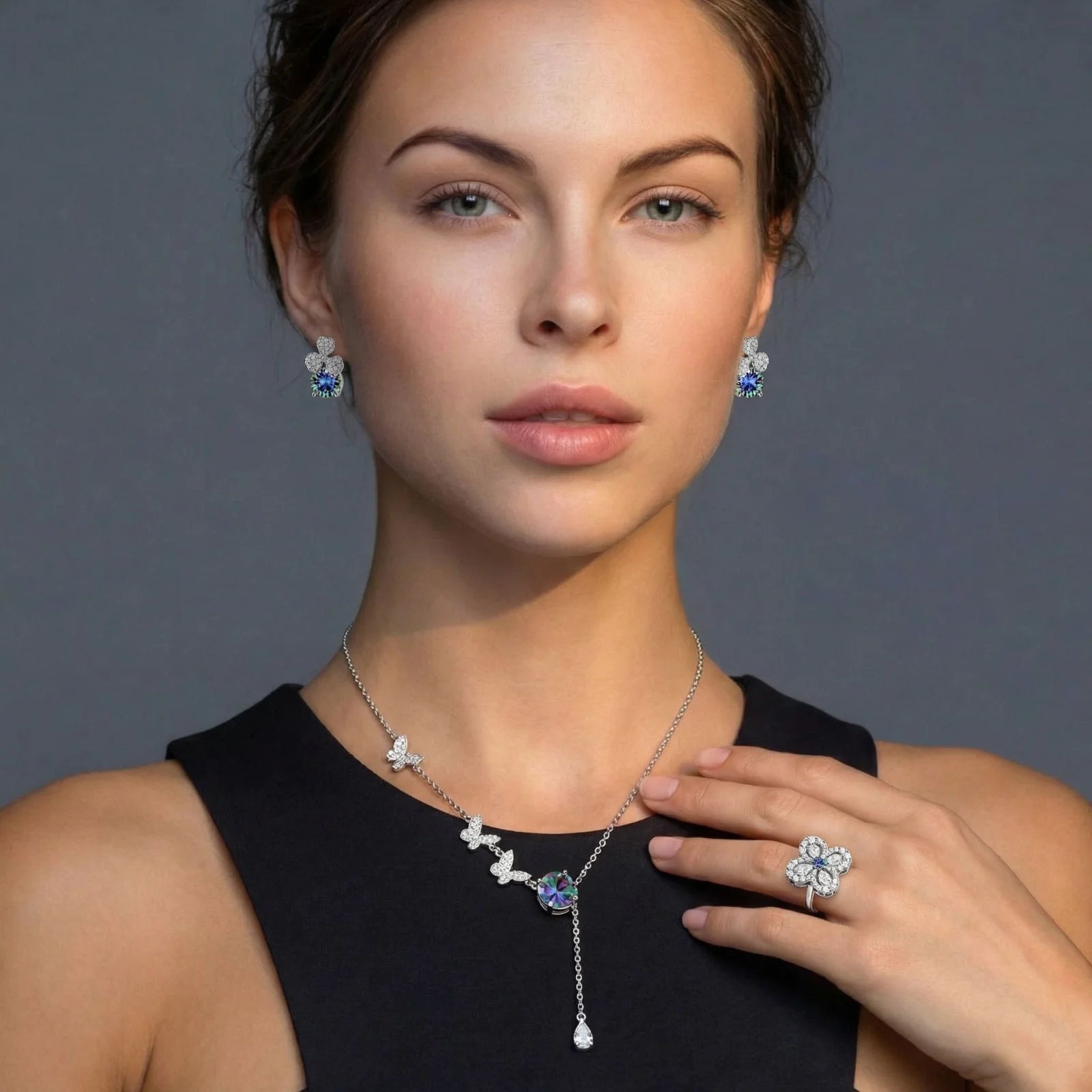 Lucky Clover Moissanite Set by Shaun's