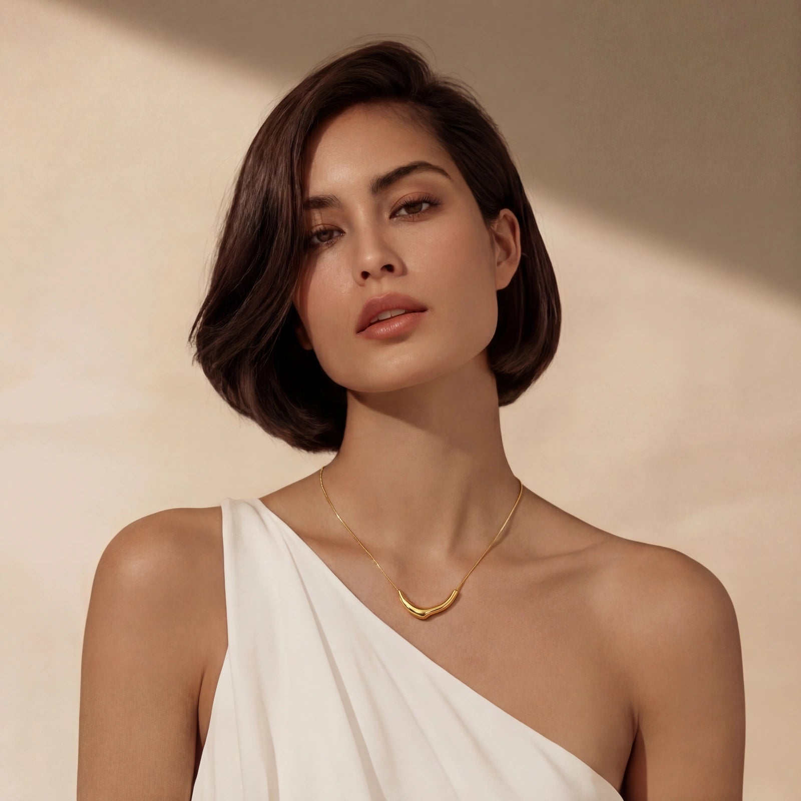 Curve Statement Necklace by Shaun's