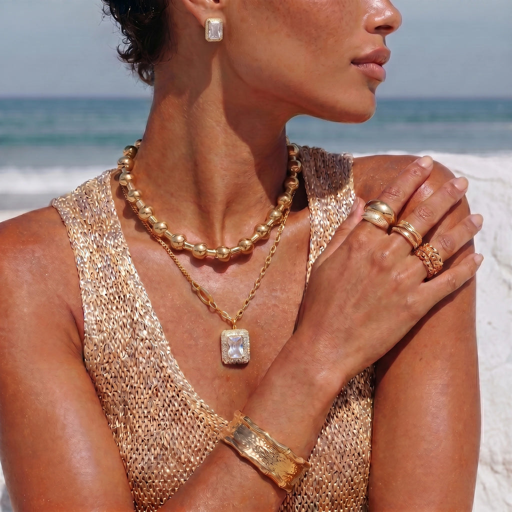 Emerald Cut Halo Set by Shaun's