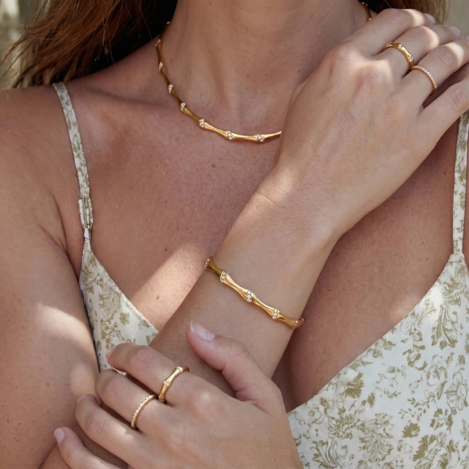 Bamboo Spark Bangle by Shaun's