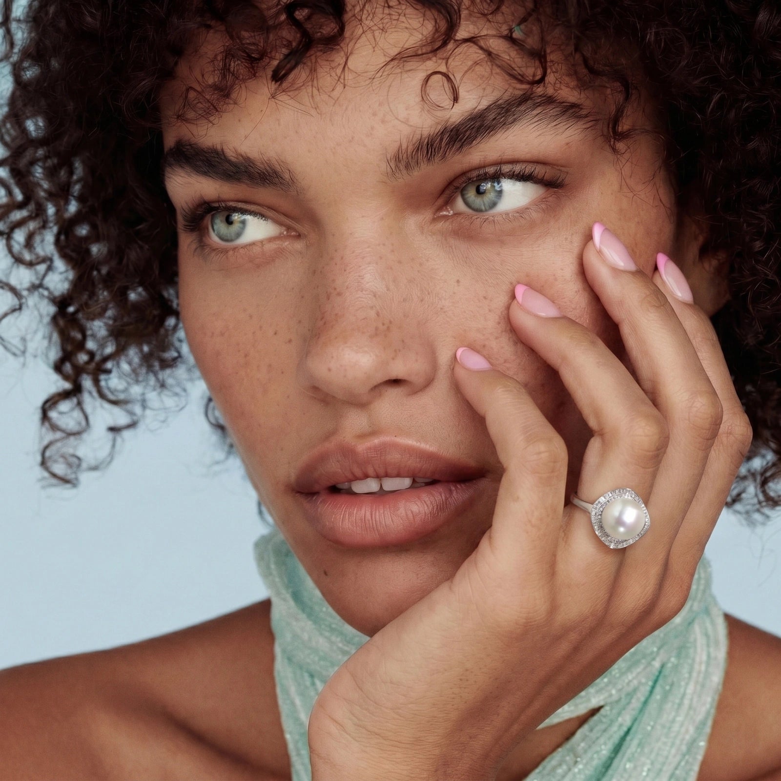 Pearl Halo Dreams Ring by Shaun's