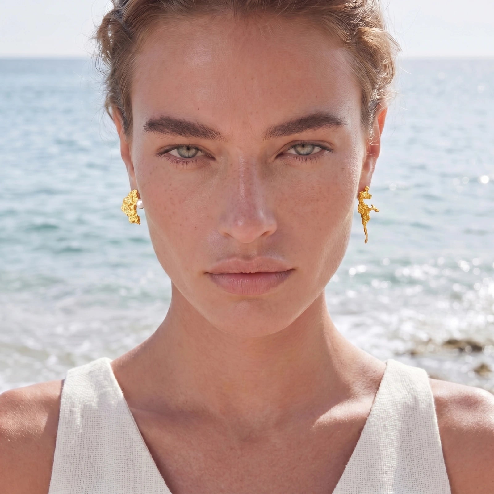 Coral Reef Asymmetrical Studs by Shaun's